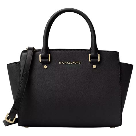 michael kors selma bag black and white|michael kors saffiano bag.